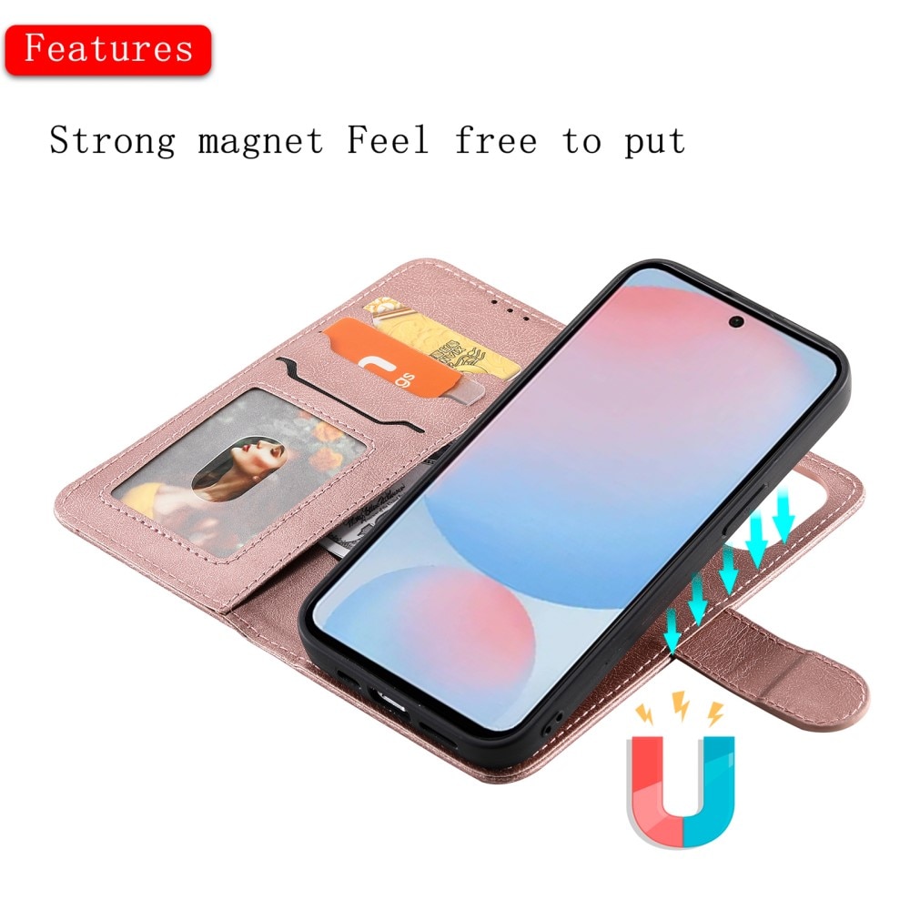 Étui magnétique Samsung Galaxy A56, Rose