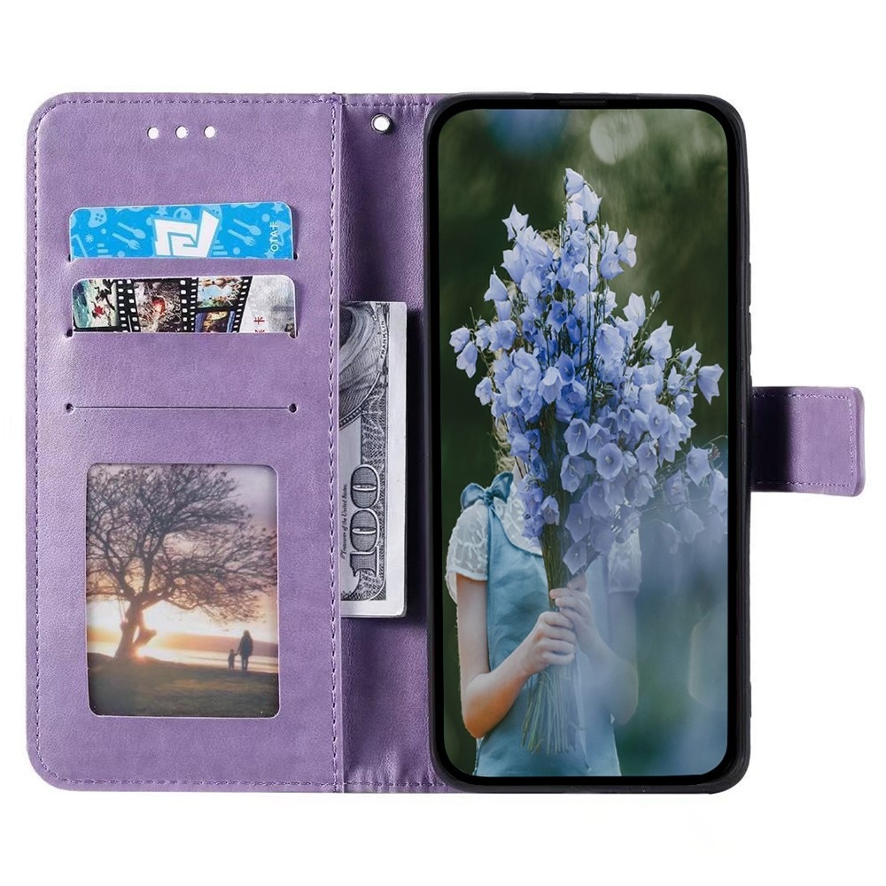 Étui en cuir Mandala Sony Xperia 1 VII, Violet