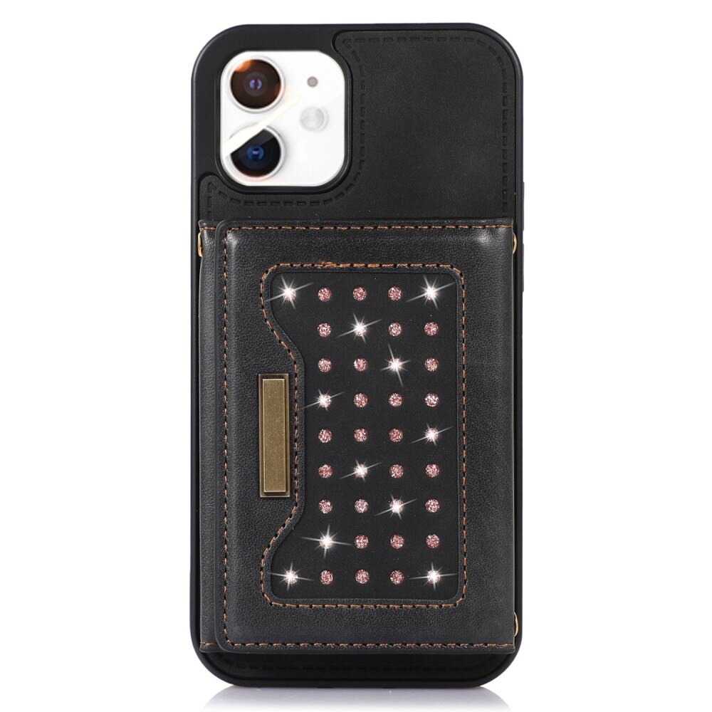 Coque porte-cartes briller iPhone 11 Noir