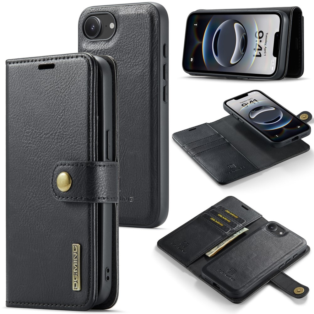 Étui portefeuille Magnet Wallet iPhone 16e, Black