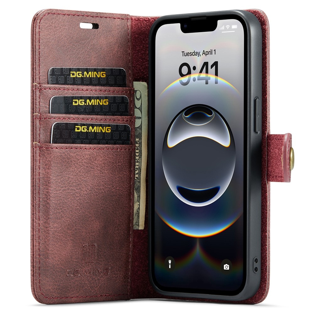 Étui portefeuille Magnet Wallet iPhone 16e, Red