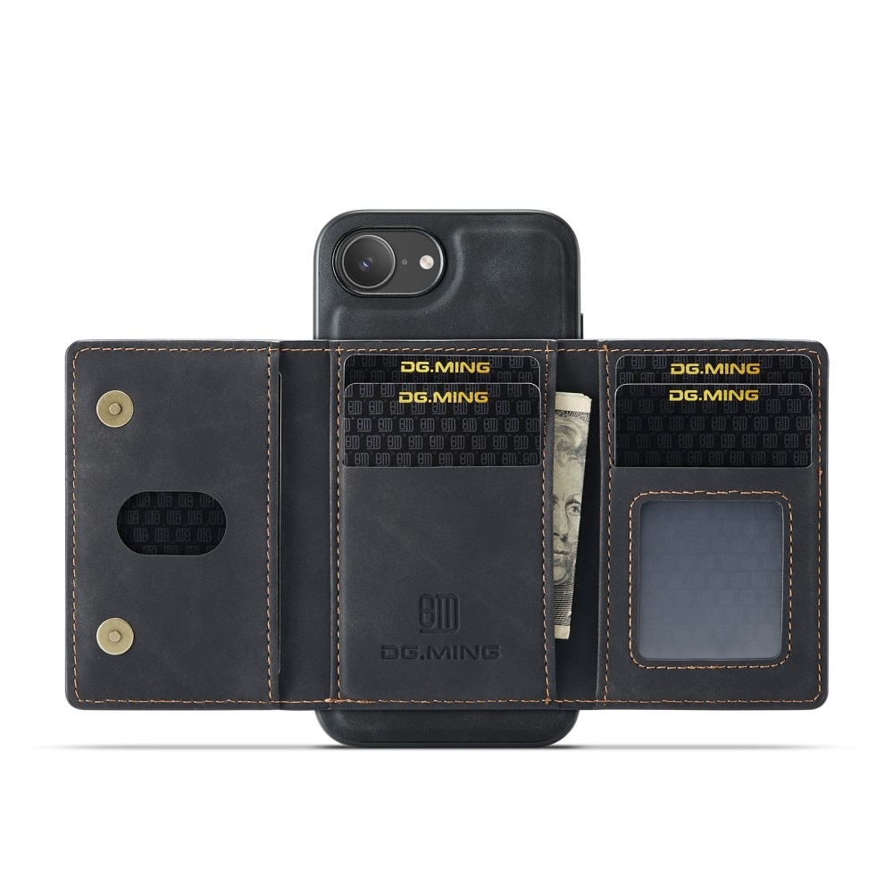 Coque Magnetic Card Slot iPhone 16e, Black