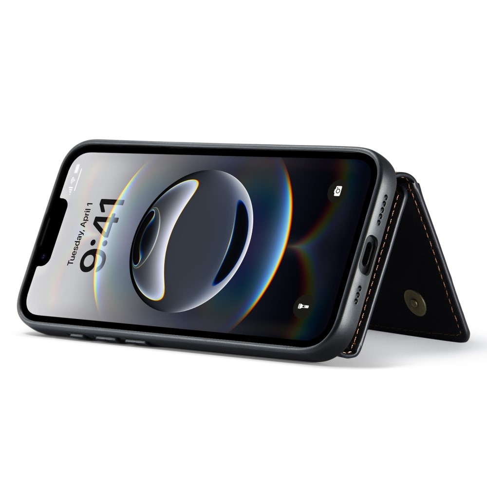 Coque Magnetic Card Slot iPhone 16e, Black