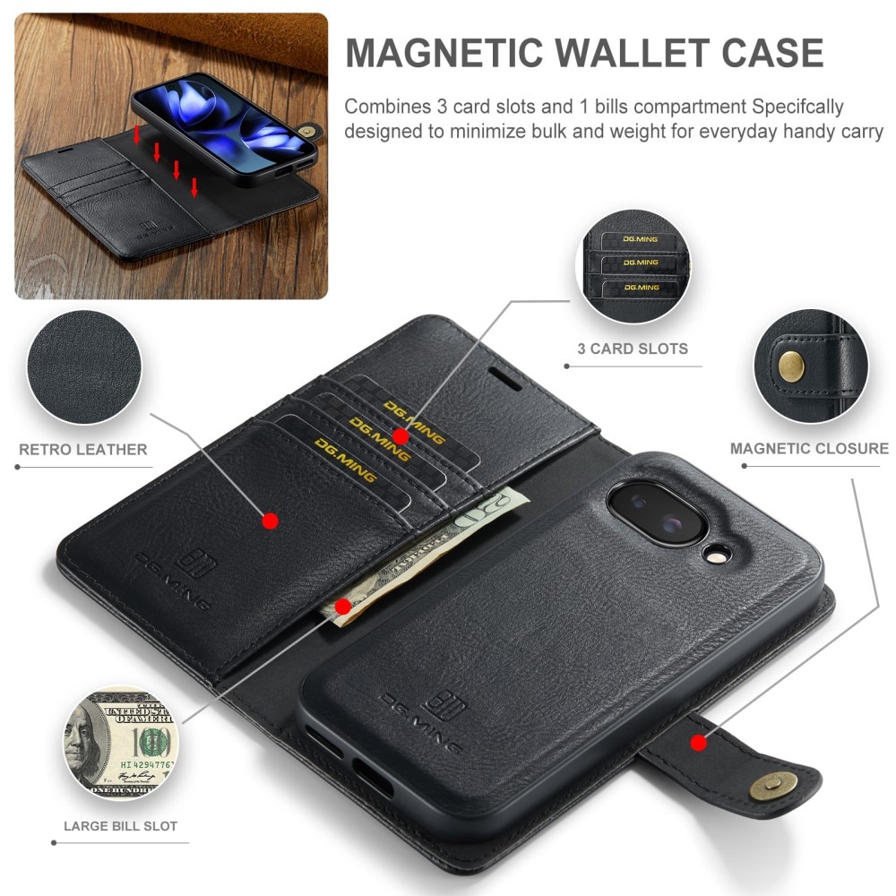 Étui portefeuille Magnet Wallet Google Pixel 9a, Black