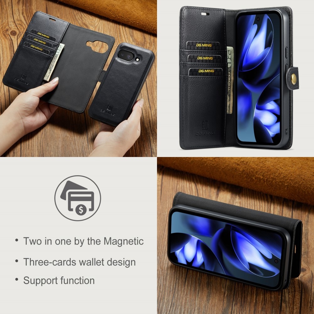 Étui portefeuille Magnet Wallet Google Pixel 9a, Black
