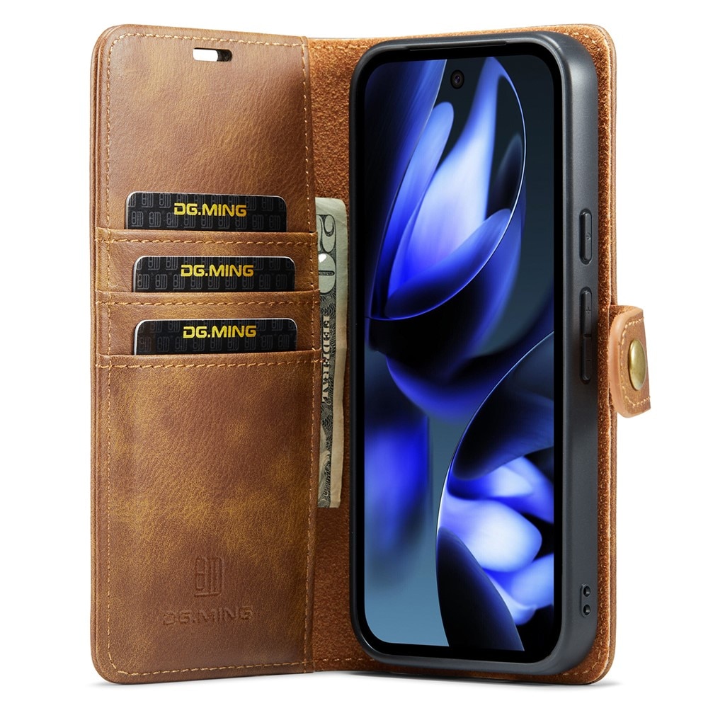 Étui portefeuille Magnet Wallet Google Pixel 9a, Cognac