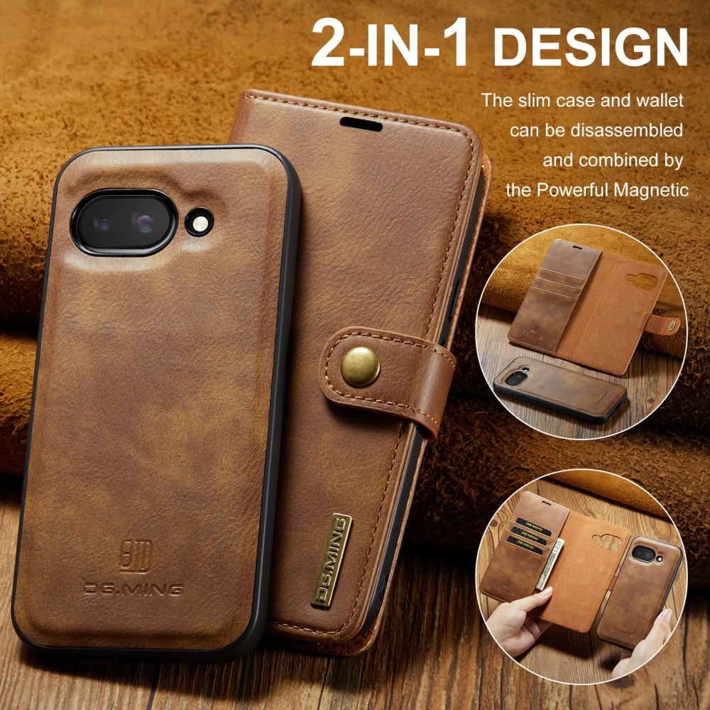 Étui portefeuille Magnet Wallet Google Pixel 9a, Cognac
