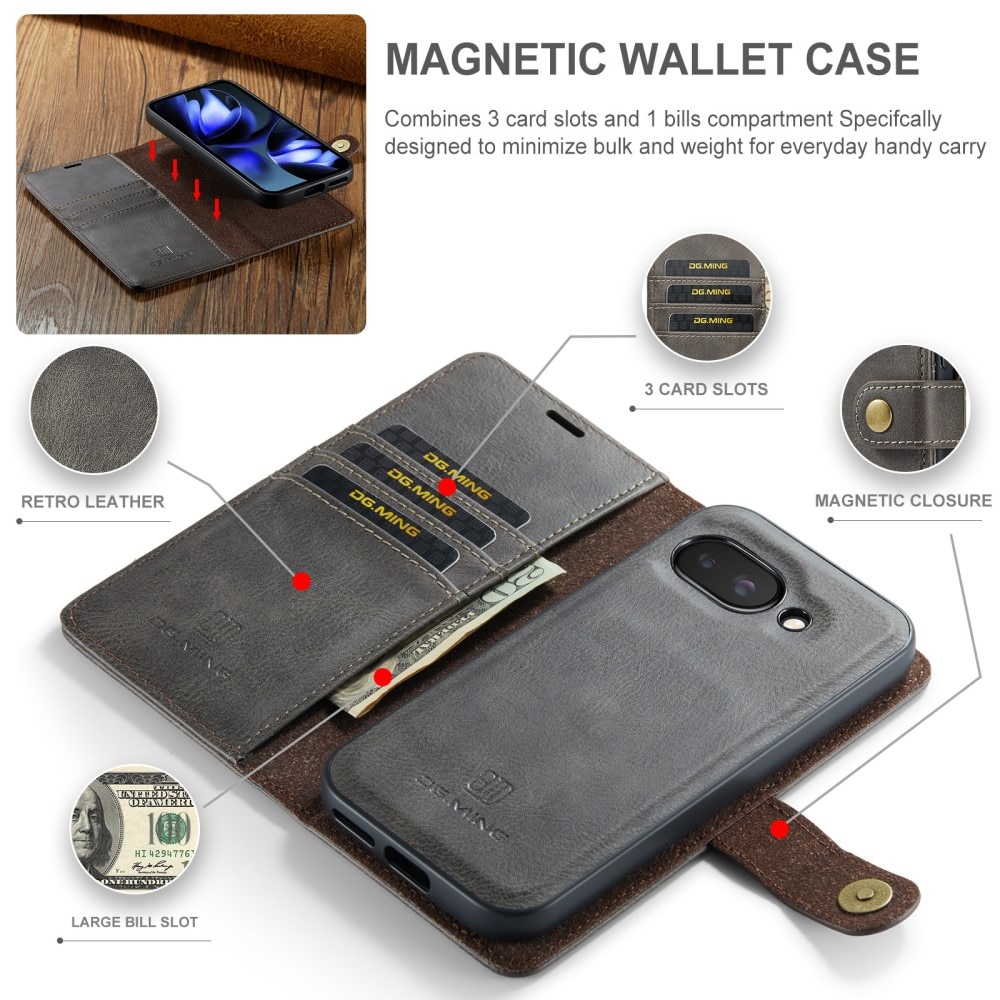 Étui portefeuille Magnet Wallet Google Pixel 9a, Brown