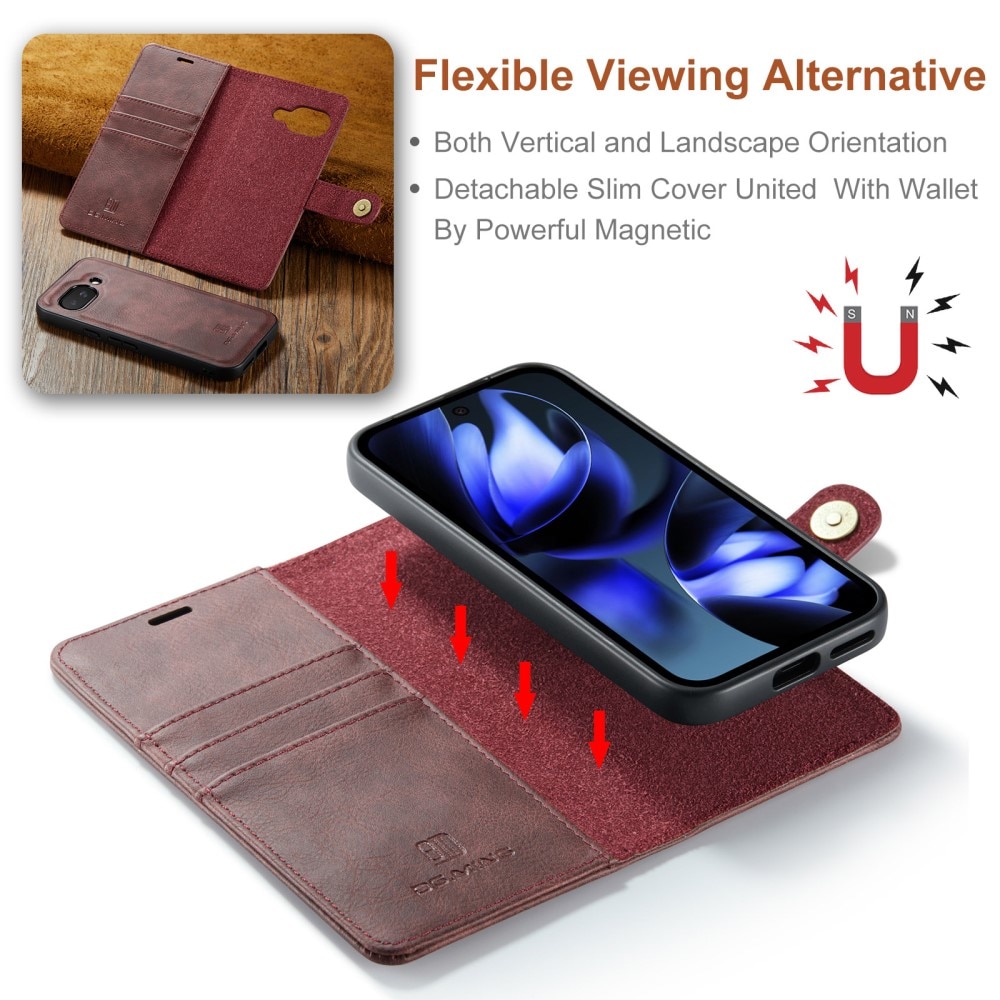 Étui portefeuille Magnet Wallet Google Pixel 9a, Red