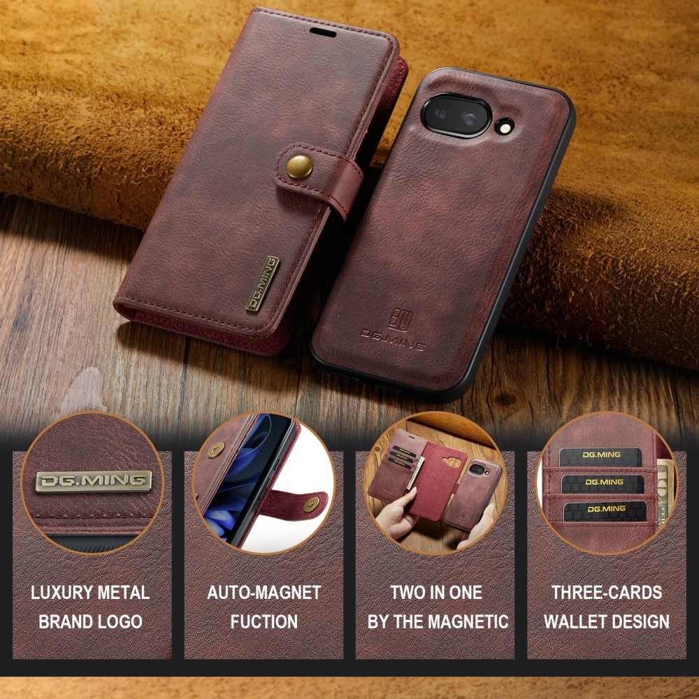 Étui portefeuille Magnet Wallet Google Pixel 9a, Red