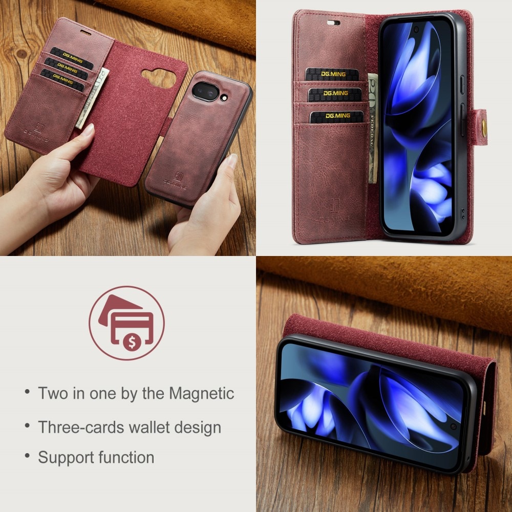 Étui portefeuille Magnet Wallet Google Pixel 9a, Red