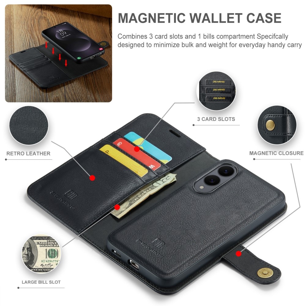 Étui portefeuille Magnet Wallet Samsung Galaxy S25 Edge, Black