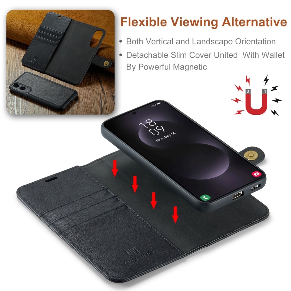 Étui portefeuille Magnet Wallet Samsung Galaxy S25 Edge, Black