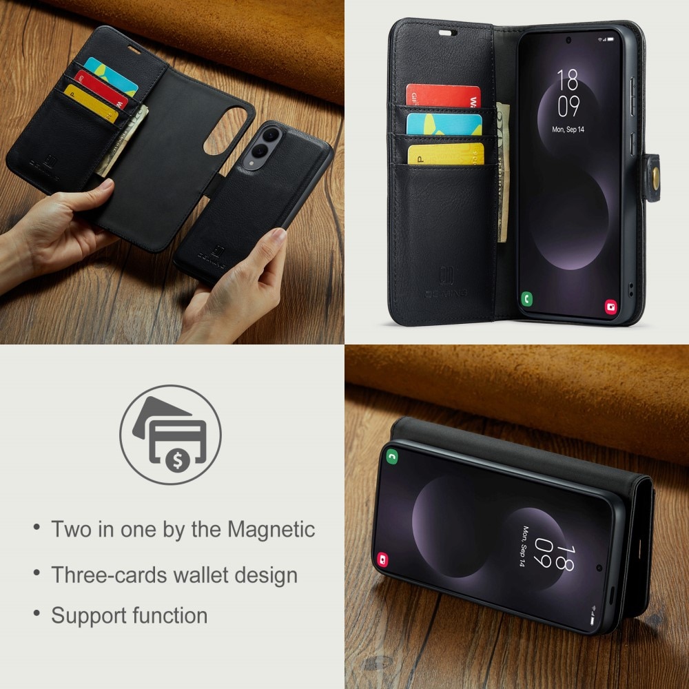 Étui portefeuille Magnet Wallet Samsung Galaxy S25 Edge, Black