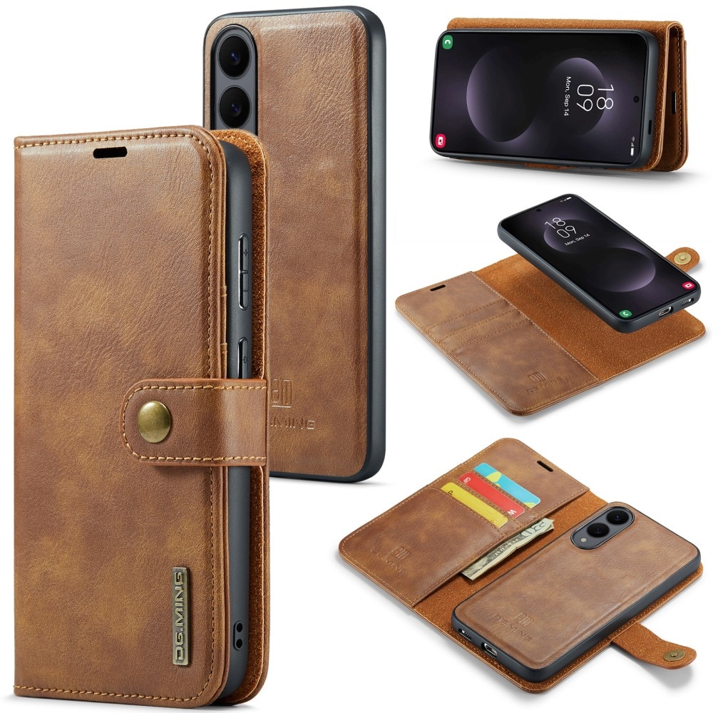 Étui portefeuille Magnet Wallet Samsung Galaxy S25 Edge, Cognac