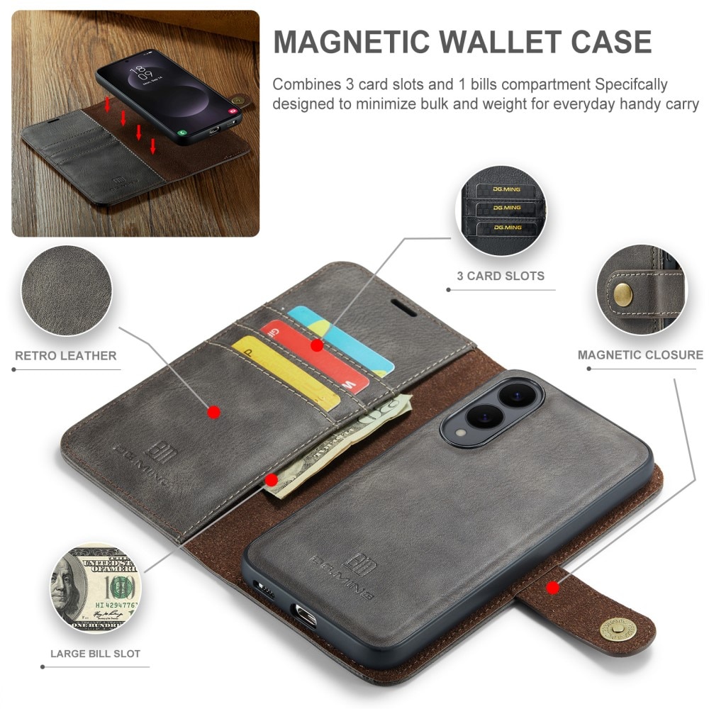 Étui portefeuille Magnet Wallet Samsung Galaxy S25 Edge, Brown