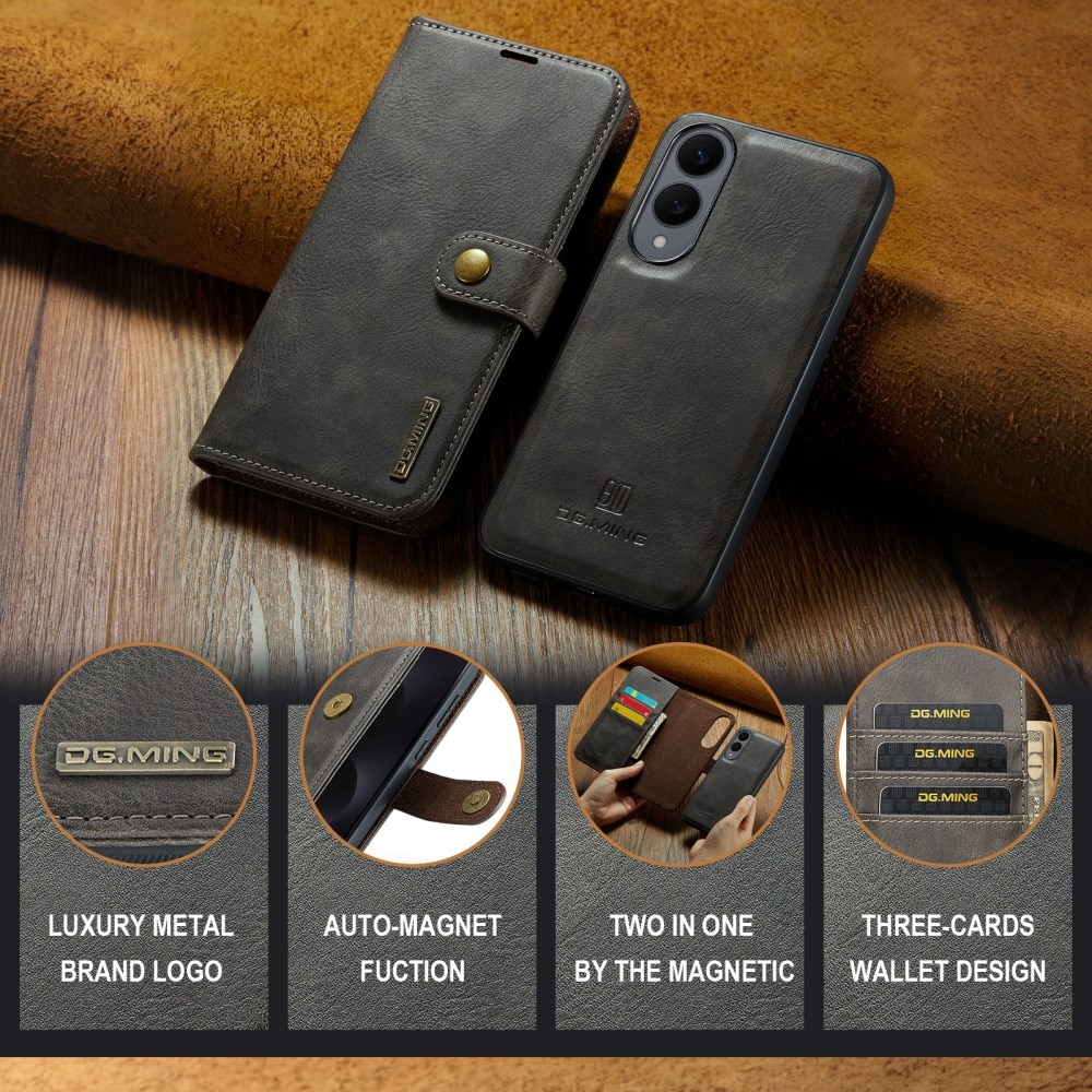 Étui portefeuille Magnet Wallet Samsung Galaxy S25 Edge, Brown