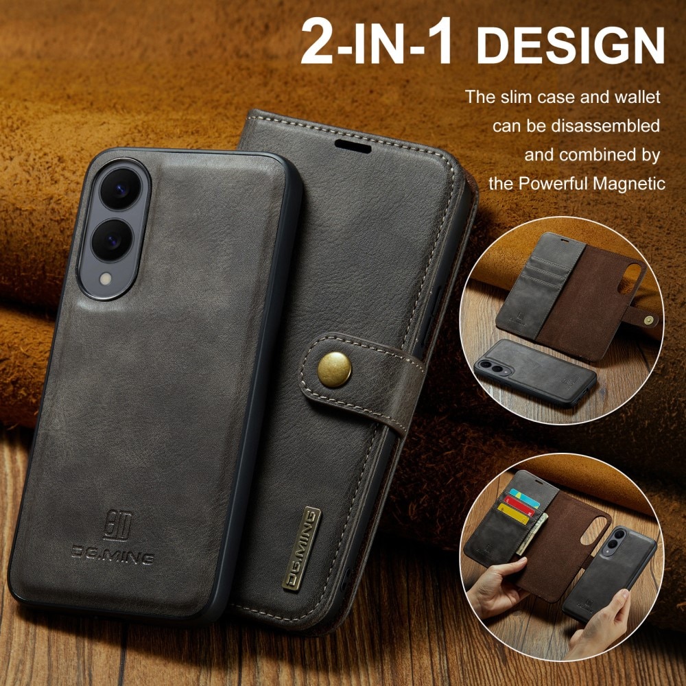 Étui portefeuille Magnet Wallet Samsung Galaxy S25 Edge, Brown