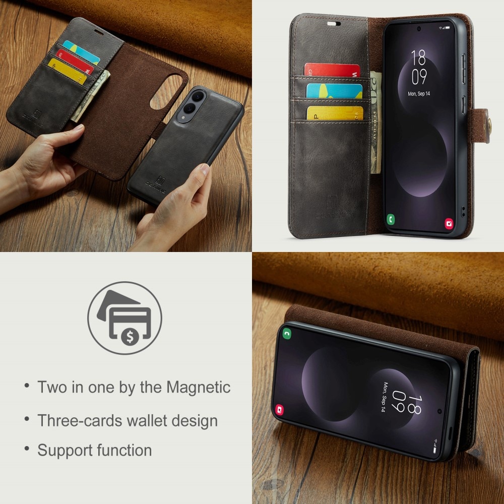 Étui portefeuille Magnet Wallet Samsung Galaxy S25 Edge, Brown