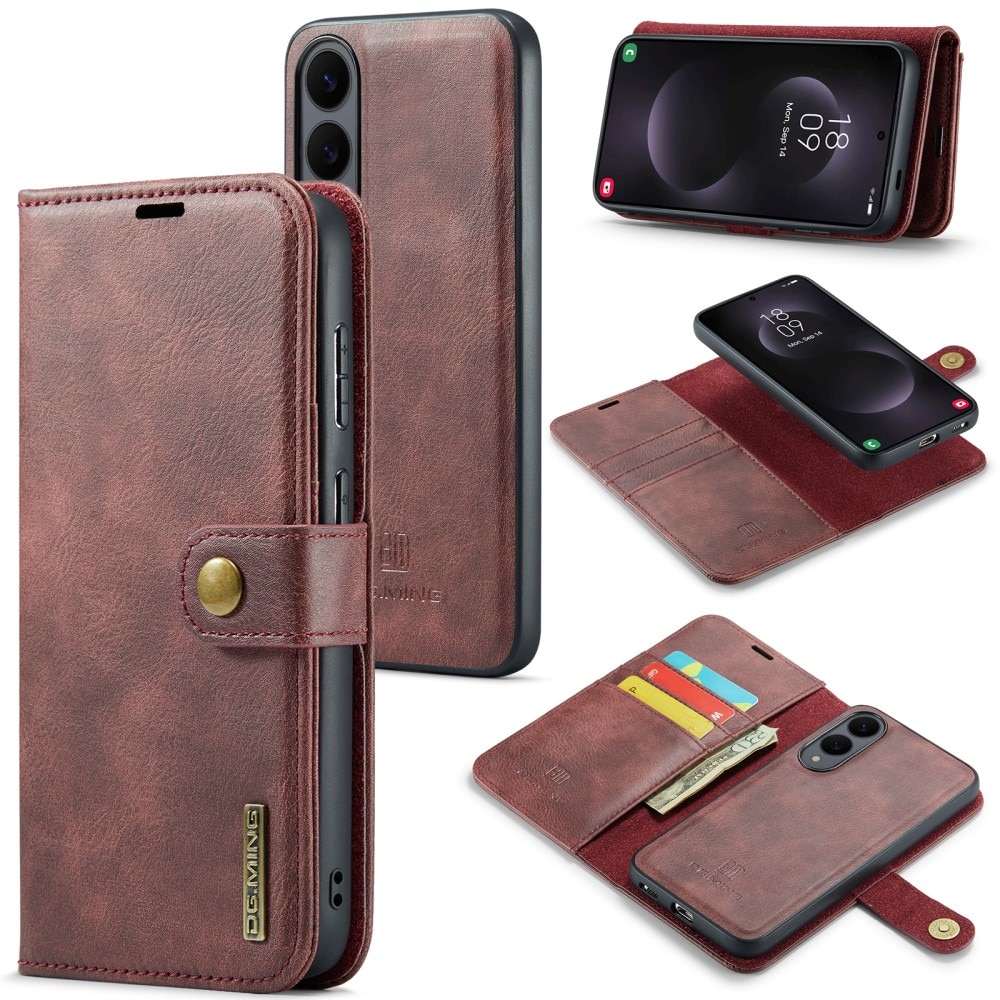 Étui portefeuille Magnet Wallet Samsung Galaxy S25 Edge, Red