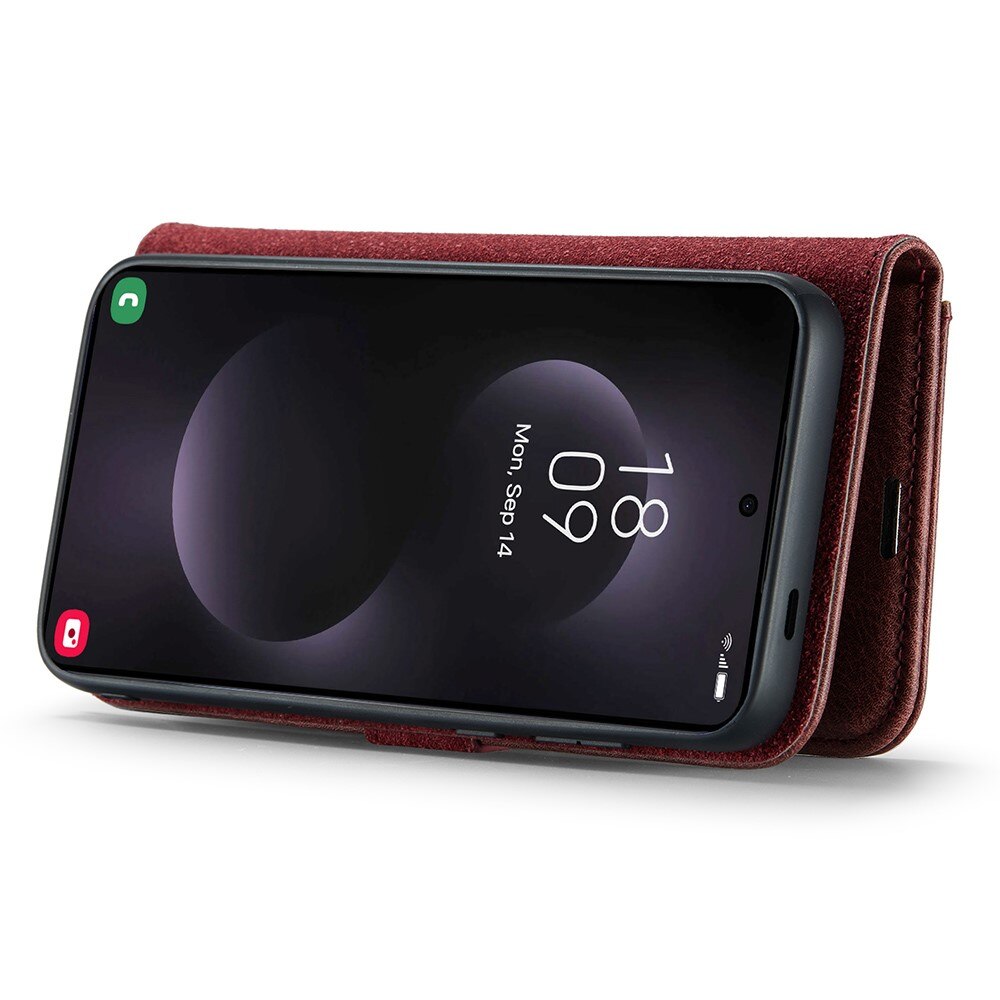 Étui portefeuille Magnet Wallet Samsung Galaxy S25 Edge, Red
