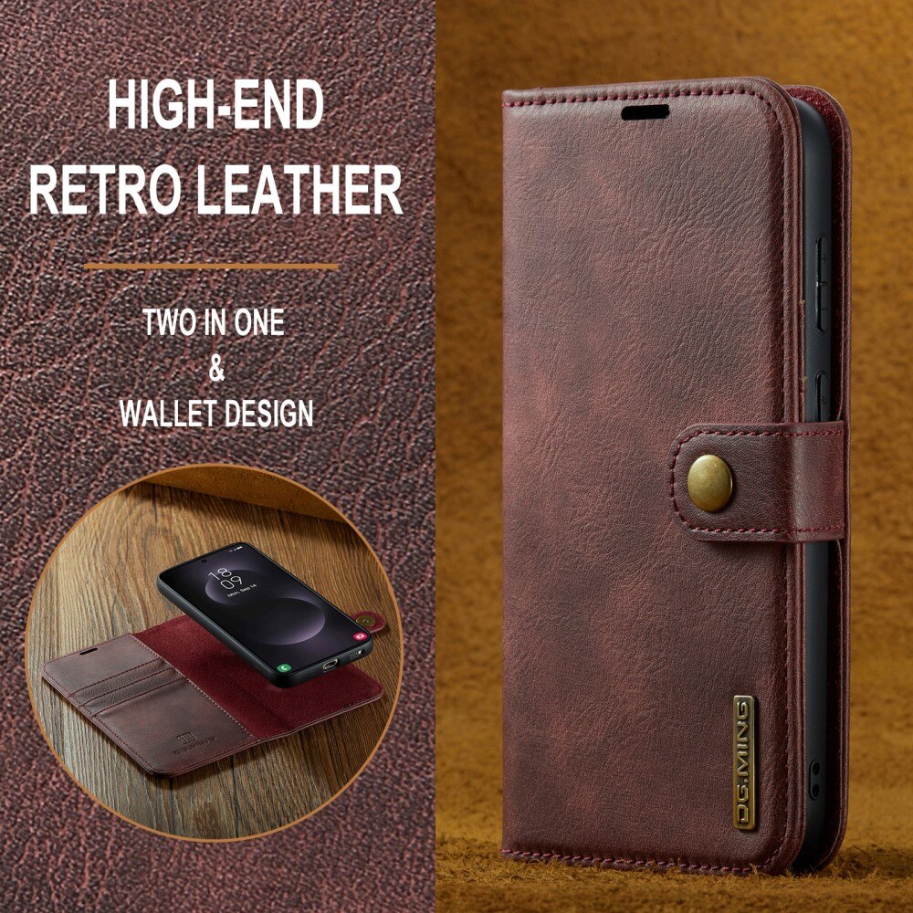 Étui portefeuille Magnet Wallet Samsung Galaxy S25 Edge, Red