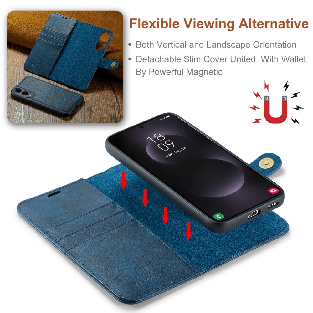 Étui portefeuille Magnet Wallet Samsung Galaxy S25 Edge, Blue