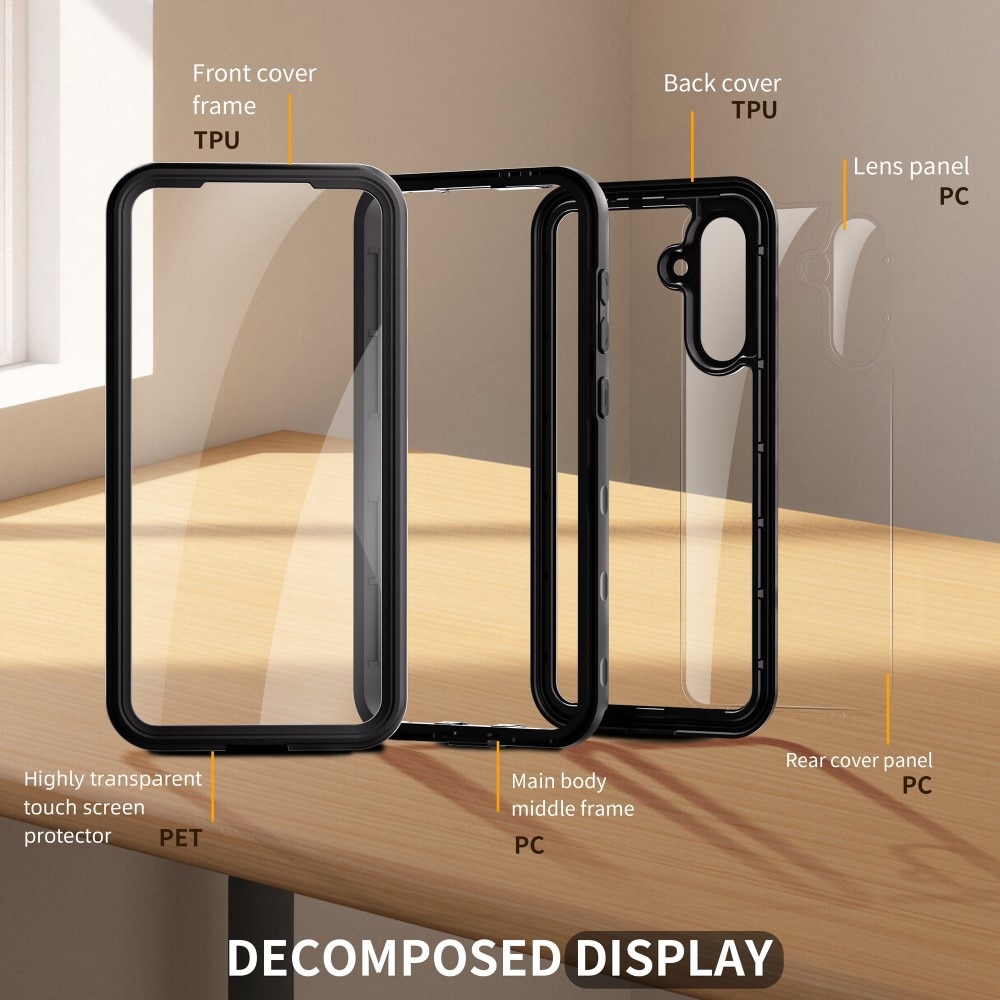 Coque étanche Samsung Galaxy A56, transparent
