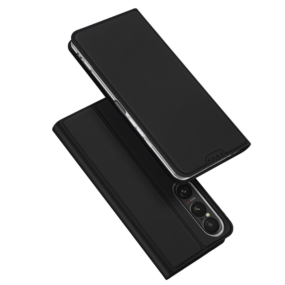 Étui portefeuille Skin Pro Series Sony Xperia 1 VII, Noir