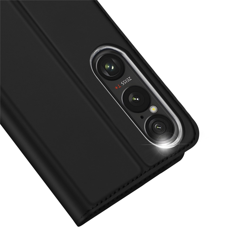 Étui portefeuille Skin Pro Series Sony Xperia 1 VII, Noir