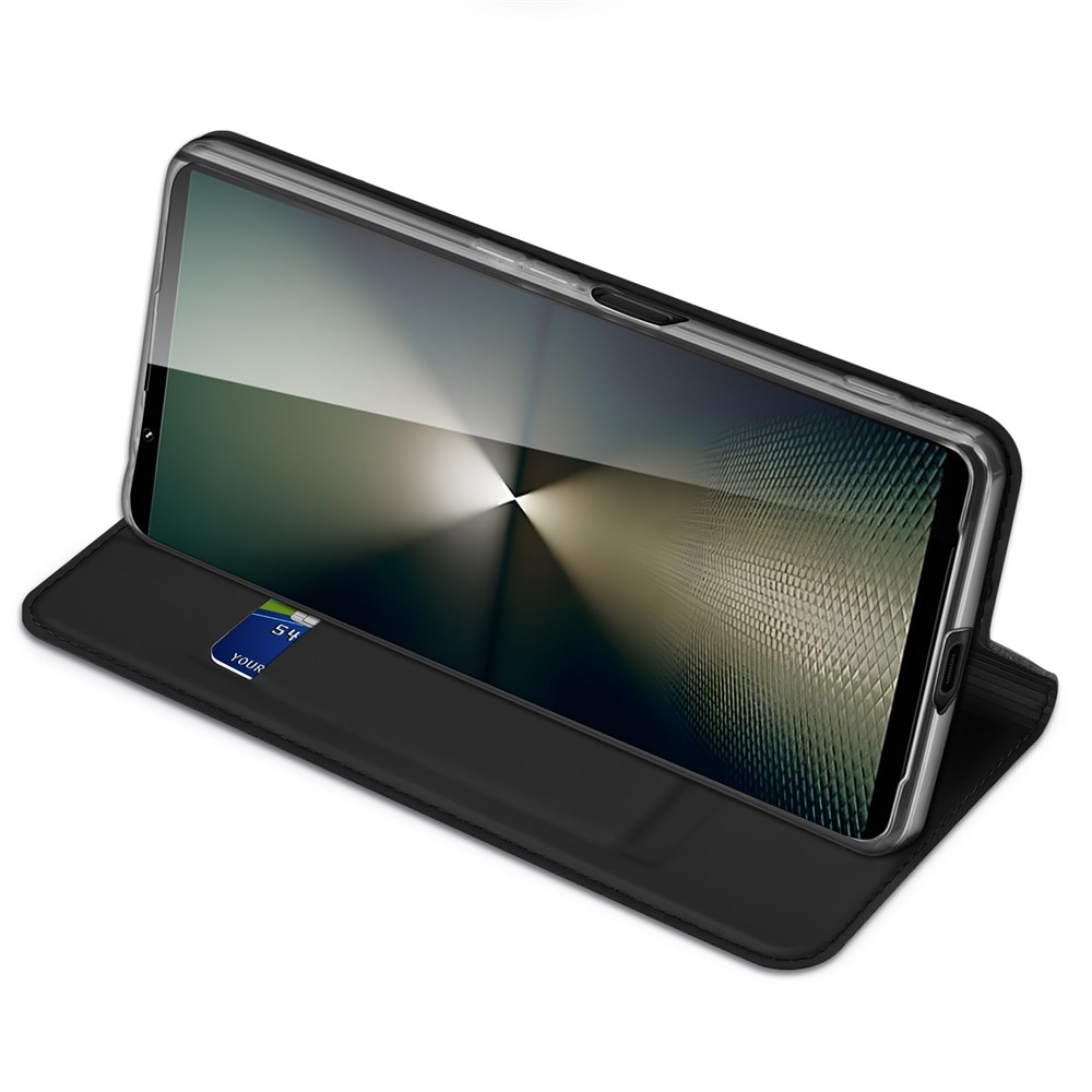 Étui portefeuille Skin Pro Series Sony Xperia 1 VII, Noir