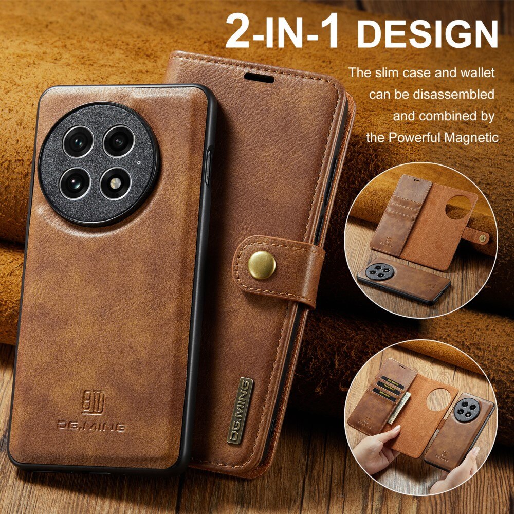 Étui portefeuille Magnet Wallet  OnePlus 13, Cognac