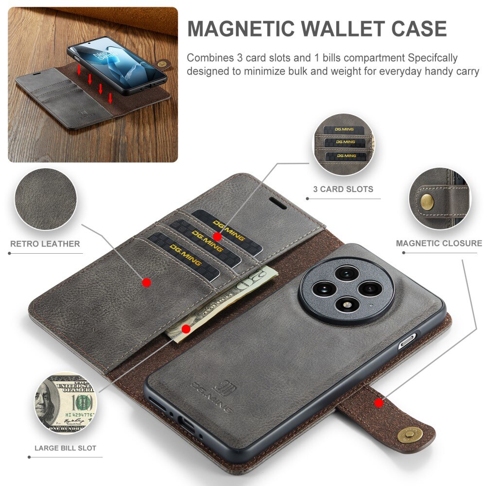 Étui portefeuille Magnet Wallet  OnePlus 13, Brown