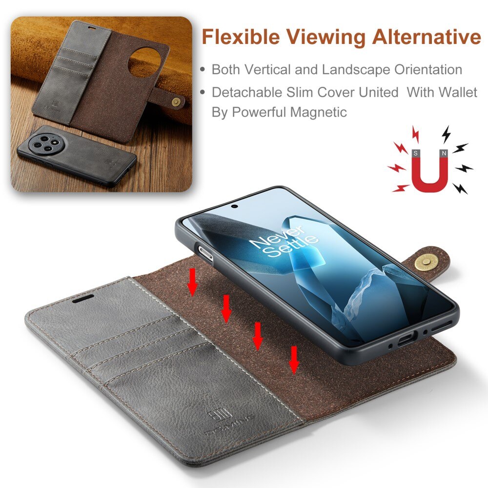 Étui portefeuille Magnet Wallet  OnePlus 13, Brown