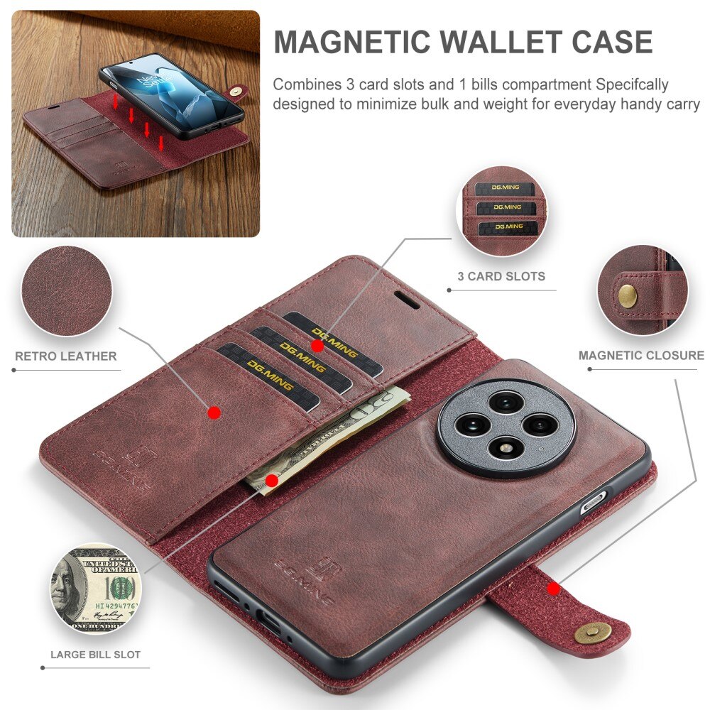 Étui portefeuille Magnet Wallet  OnePlus 13, Red