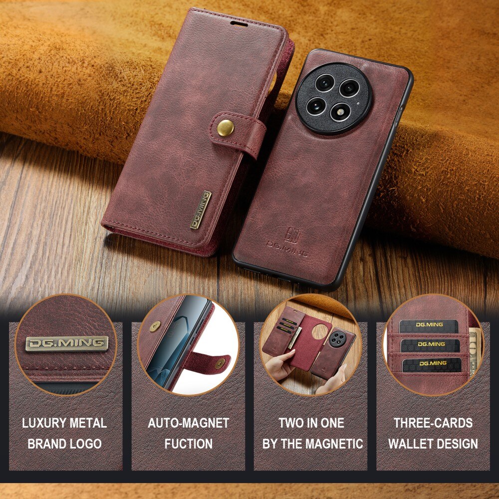 Étui portefeuille Magnet Wallet  OnePlus 13, Red
