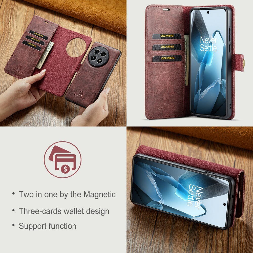 Étui portefeuille Magnet Wallet  OnePlus 13, Red