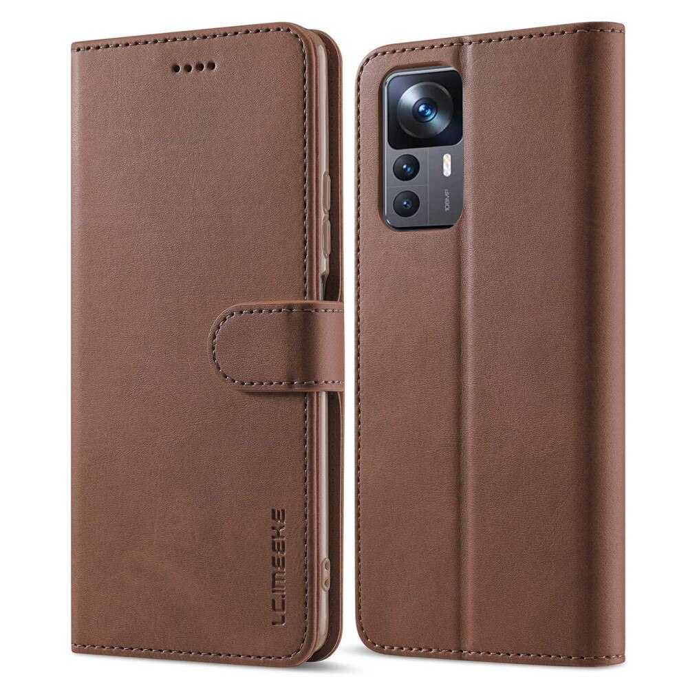 Étui portefeuille Xiaomi 12T/12T Pro Marron