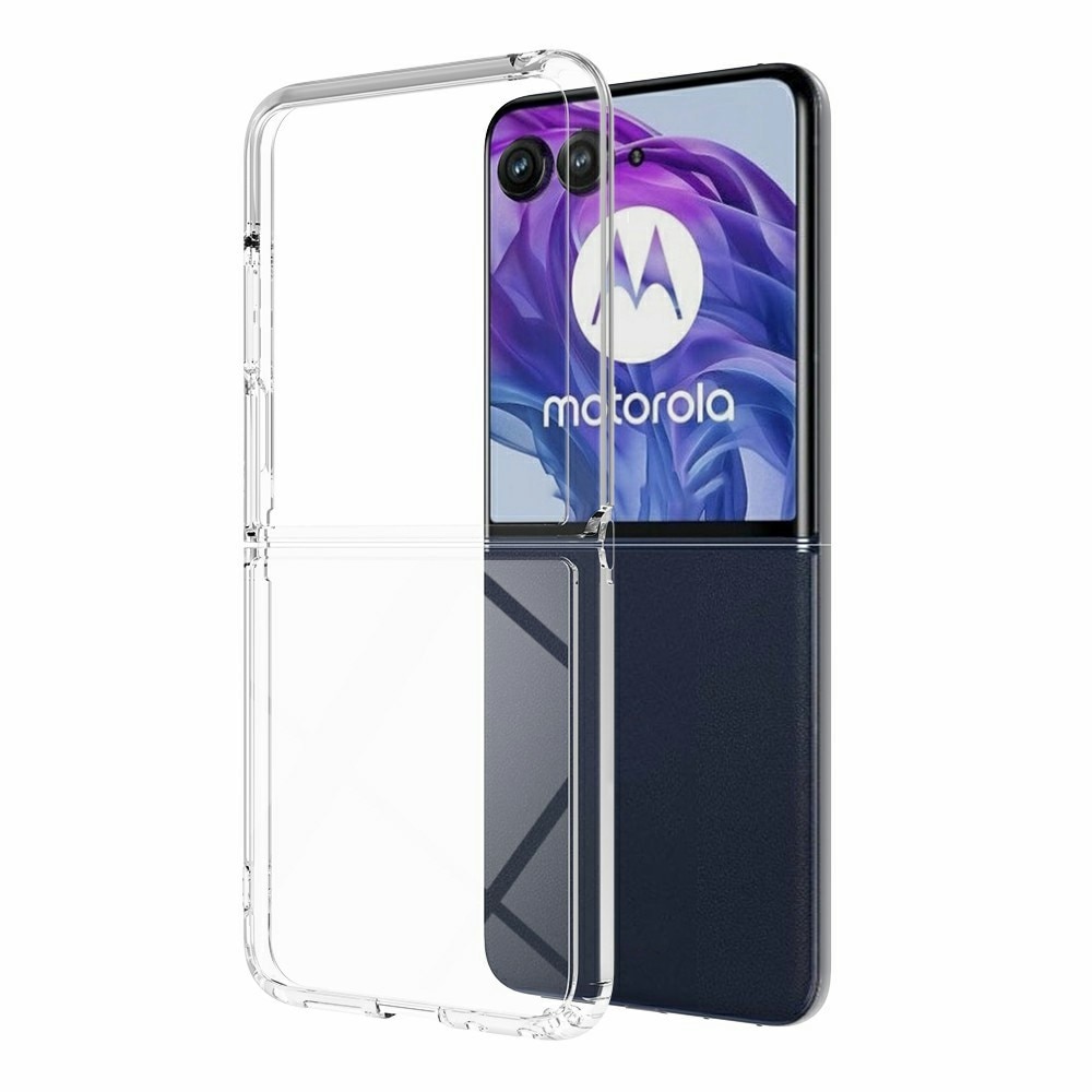 Coque hybride pour Motorola Razr 60 Ultra, Transparent