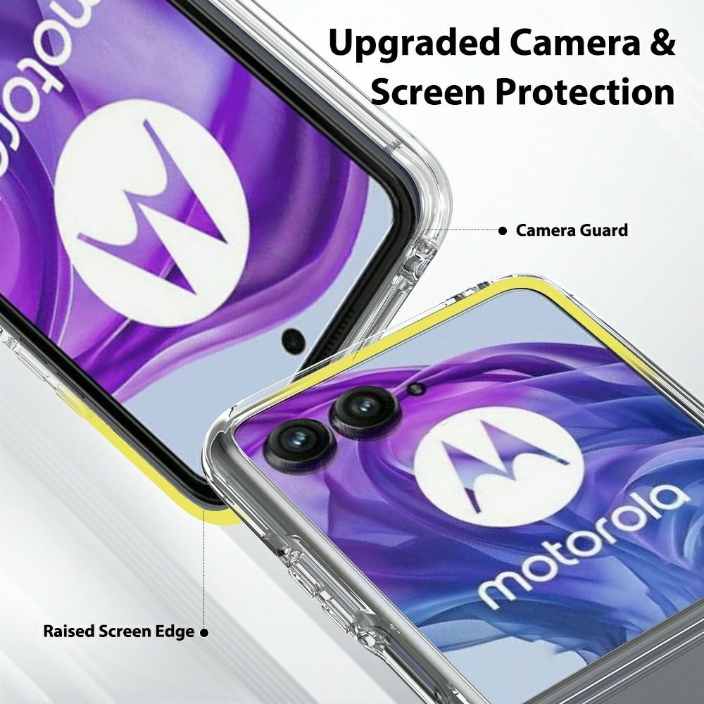 Coque hybride pour Motorola Razr 60 Ultra, Transparent