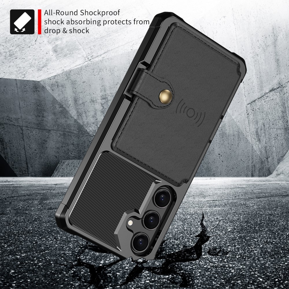 Coque porte-cartes Tough Multi-slot Samsung Galaxy A56, Noir