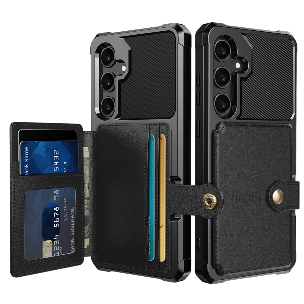 Coque porte-cartes Tough Multi-slot Samsung Galaxy A36, Noir