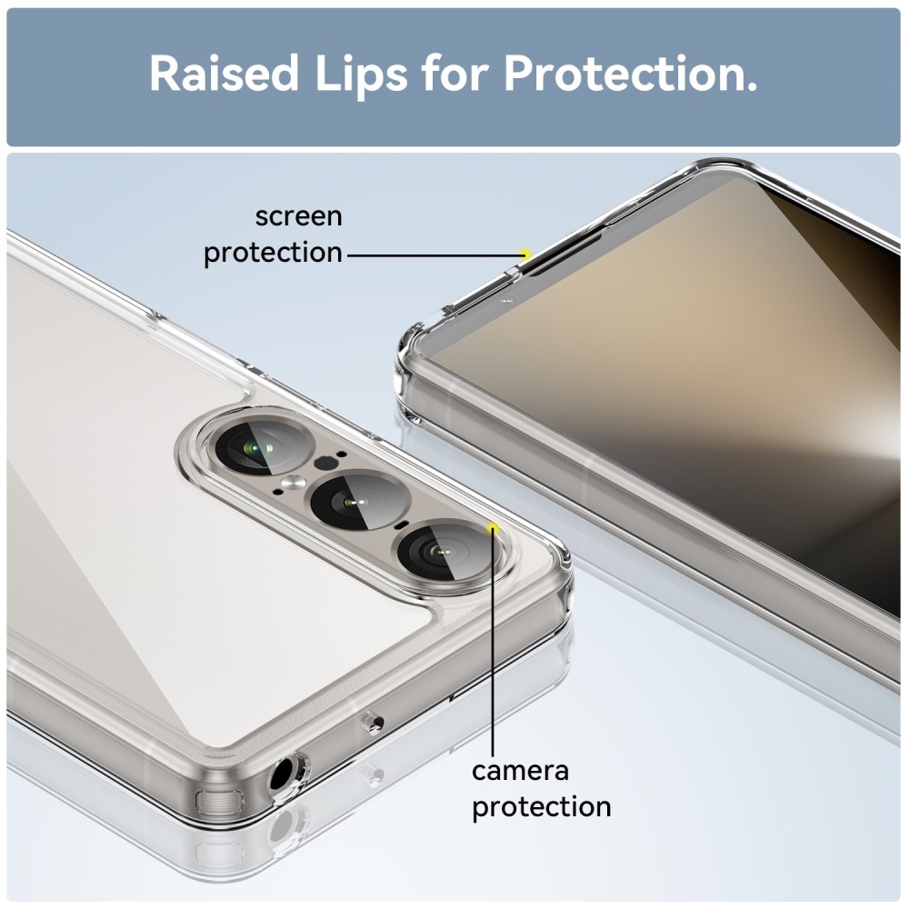 Coque hybride pour Sony Xperia 1 VII, Transparent