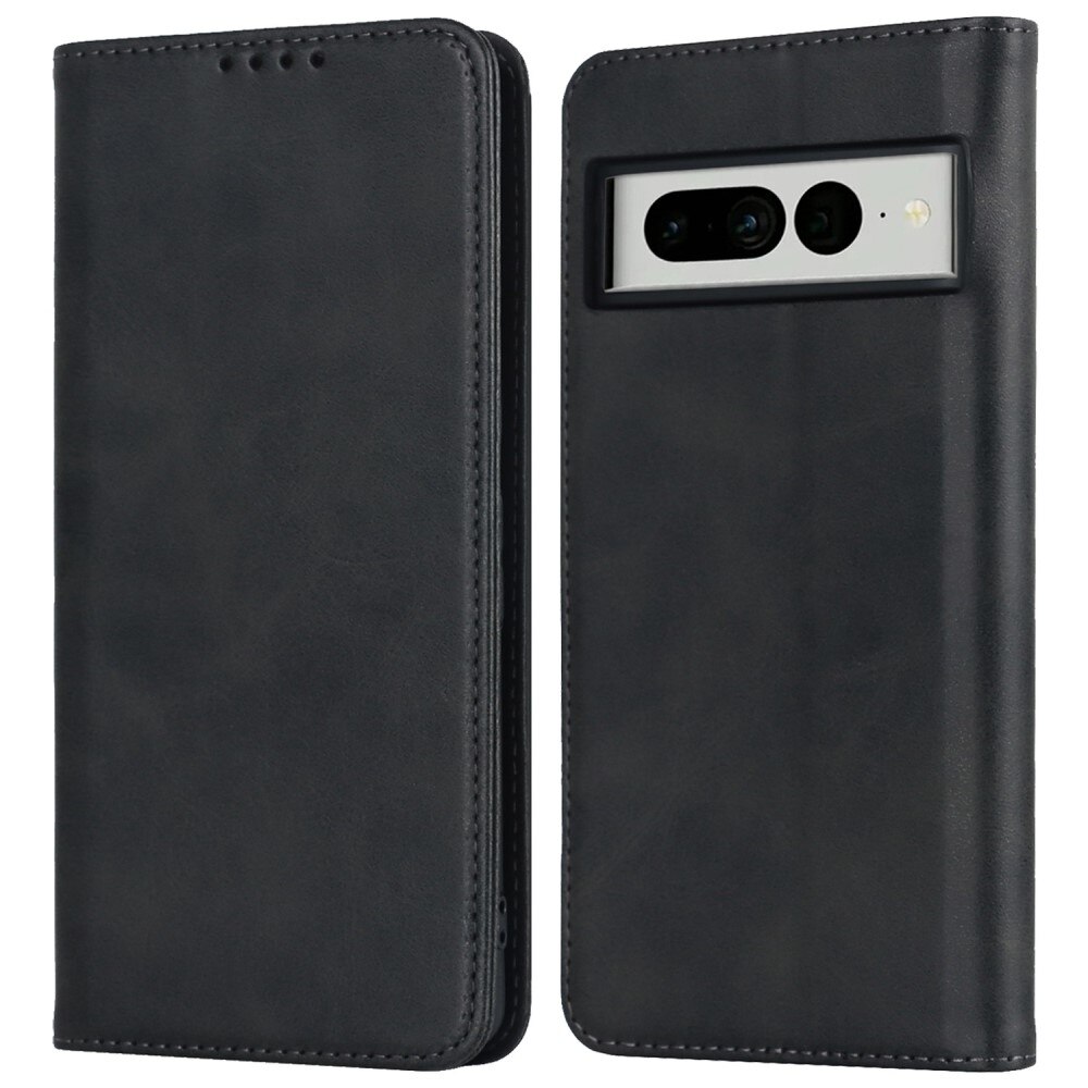Slim Leather Wallet Google Pixel 7 Pro Black