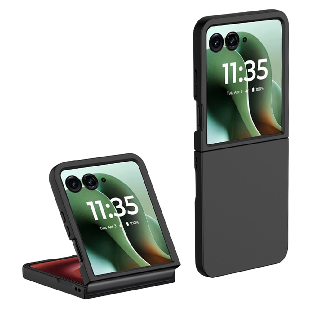 Coque dures caoutchoutées Motorola Razr 60 Ultra, Noir