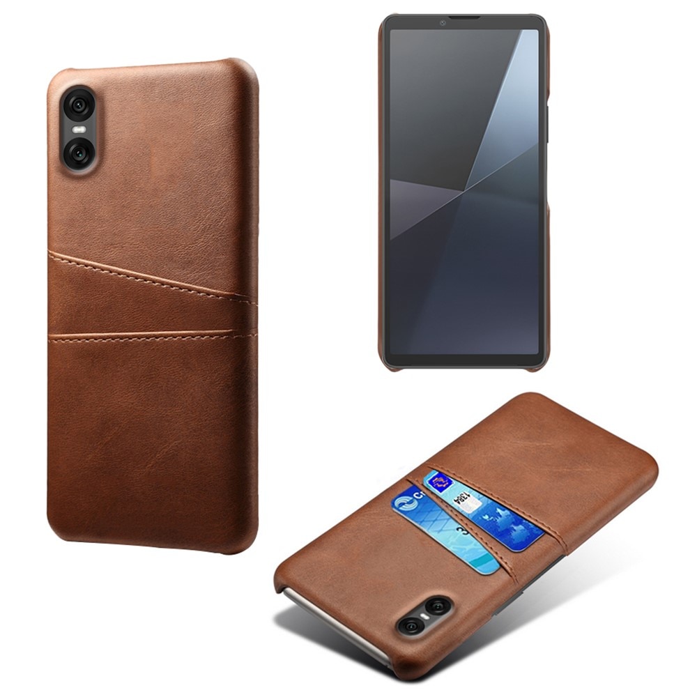 Coque Card Slots Sony Xperia 10 VII, Marron