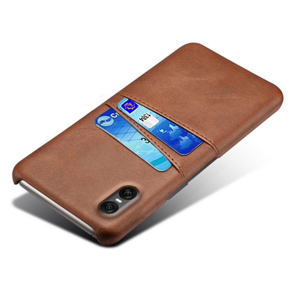 Coque Card Slots Sony Xperia 10 VII, Marron