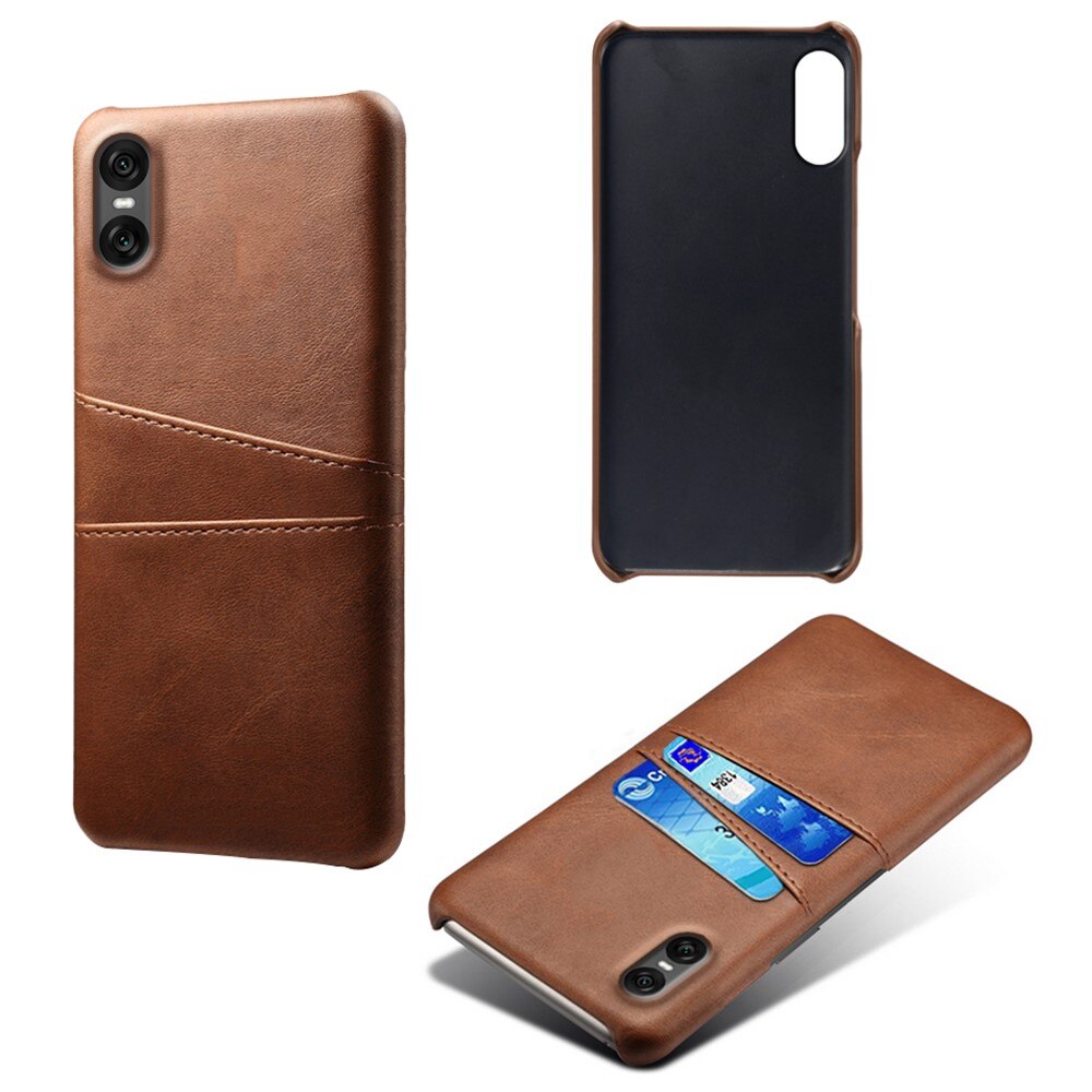 Coque Card Slots Sony Xperia 10 VII, Marron