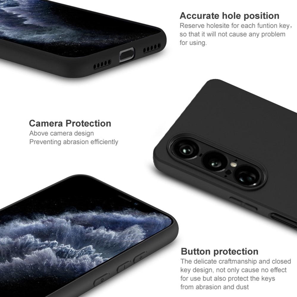 Coque Frosted TPU Sony Xperia 1 VII, Black