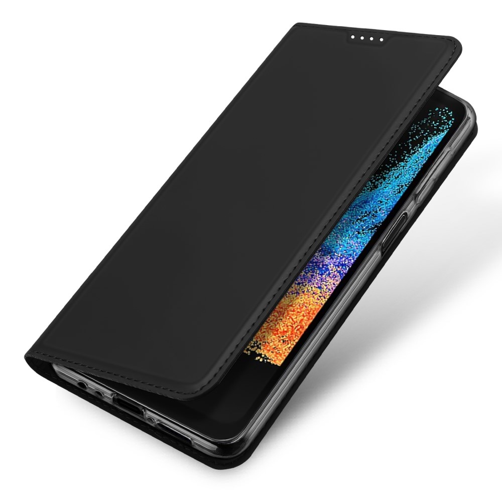 Étui portefeuille Skin Pro Series Samsung Galaxy Xcover 7 Pro, Noir